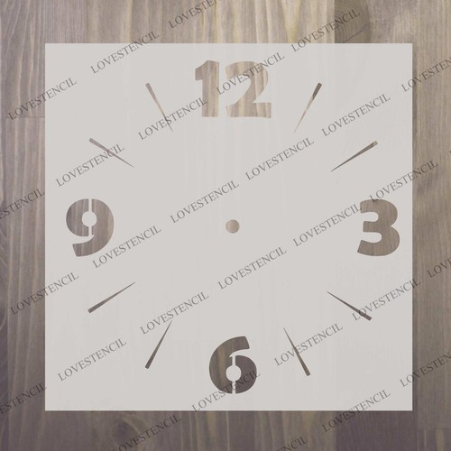 clock face/Clock stencils craft,fabric,glass,furniture,wall art - Picture 16 of 17