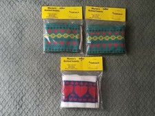 3) VINTAGE MARIONS KNITTED INSERTS ( NEW ) MA...