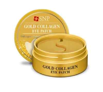 SNP Gold Collagen Eye Patch 1.25g 60pcs - Moisture, Elasticity 24k Gold K-Beauty