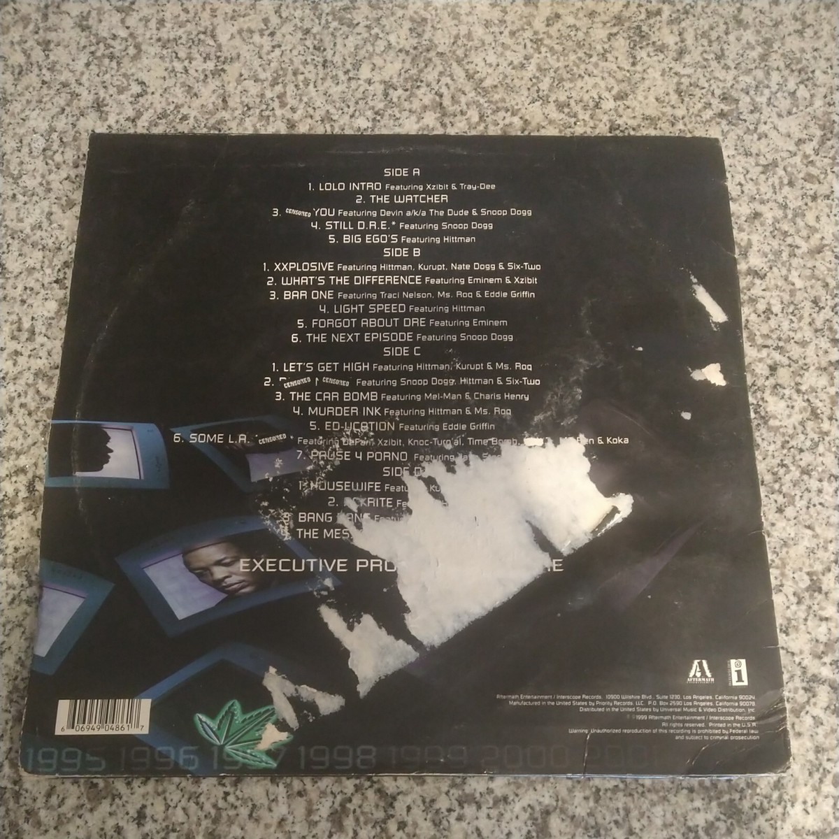 RARE ⭐️ Dr. Dre - 2001 OG 1999 2xLP Vinyl Aftermath Nate
