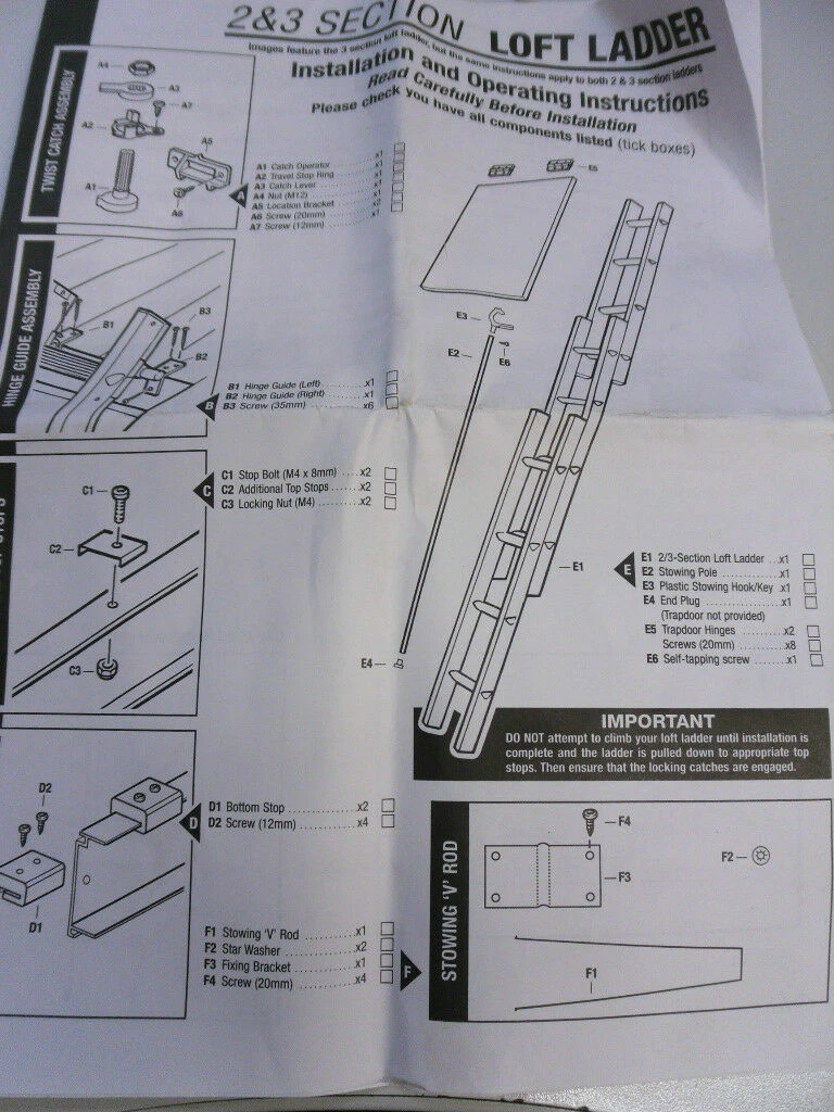 Abru loft ladder deals