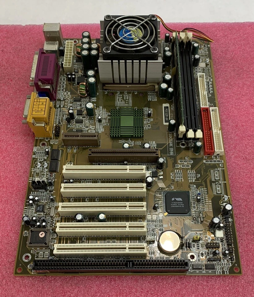 VIA VT 8363-686A Motherboard AMD Duron 800MHz 256MB RAM w/Shield - Image 2 of 4