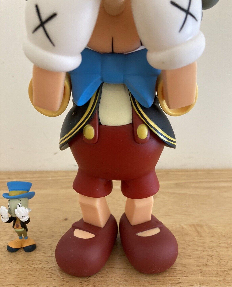 Kaws Medicom Toy Rare Walt Disney Pinocchio & Jiminy Cricket Kaws Medicom Toy Rare Walt Disney Pinocchio & Jiminy Cricket