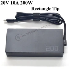 200W AC Adapter Charger for ASUS ProArt P16 H7606WV H7606WI Rectangle USB Tip
