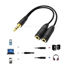 Image of 3.5mm Couples Audio Line, Headphone Y Audio Share/Split Cable 1 male TO 2 female
