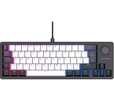 QPAD Loop TKL Mechanische Gaming Tastatur - Schwarz & Weiß NEU