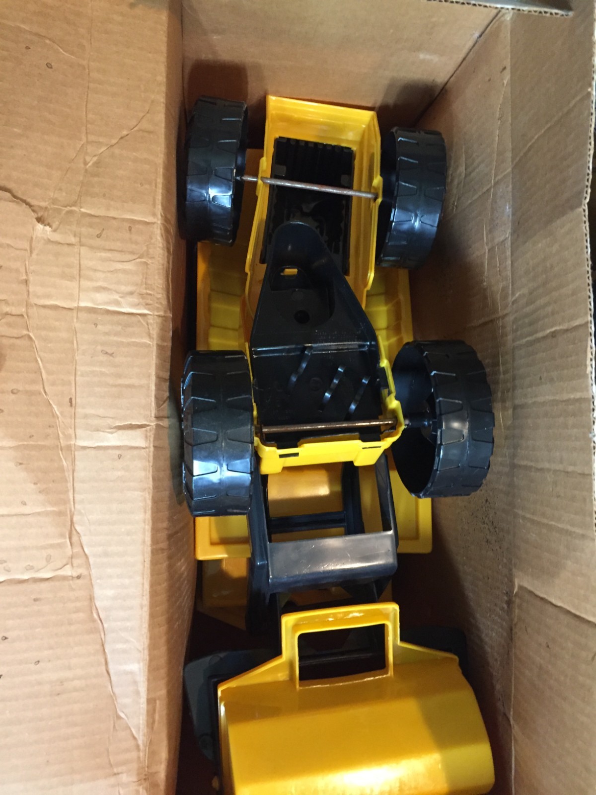 NEW OLD STOCK AMERICAN PLASTIC TOYS 2 PC GIANT DUMP TRUCK + GIANT LOADER SET BOX