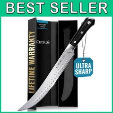 10" Cimeter Breaking Knife - High Carbon German Steel