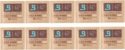 Boveda 62% 8g 10er Cure-Packs - 2-Wege Feuchtigkeitskontrolle Aroma für Grower