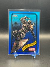 2025 Topps Chrome Marvel SILVER SURFER #134 Blue Refractor (021) /299 RAW