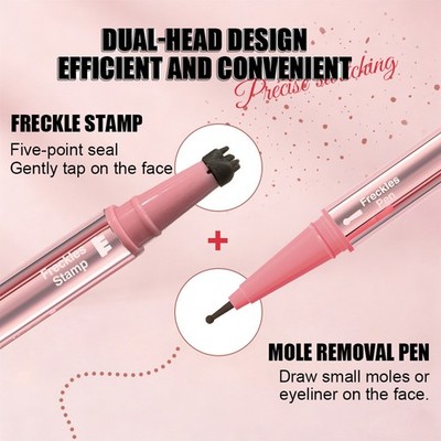 Women Dual-Ended Freckle Stamp Pen For Daily Makeup Freckle Marker Non-Fading