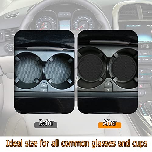 2PCS Car Cup Coaster, Non-Slip Universal Insert Coaster, Car Cup Holder Black - Picture 7 of 7