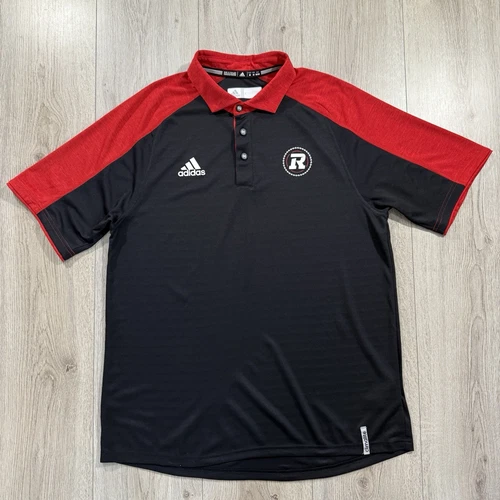 Adidas Polo Shirt Size M Mens Gym Sports Top Ottawa Redblacks CFL Football Black