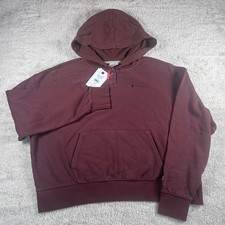 Champion Medium Ruby Snap Pullover Hoodie CPW253TL09027 Womens 1X New
