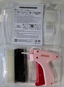 Tagging Gun for Clothing, 1000 Black & 1000 White Micro Fasteners 5 Fine Needles
