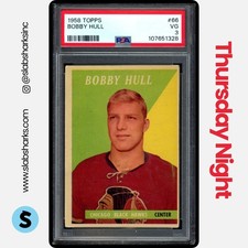 1958 TOPPS #66 BOBBY HULL RC ROOKIE PSA 3
