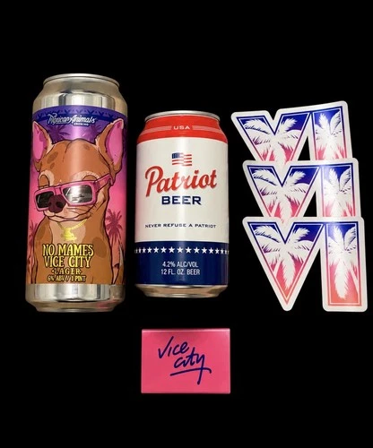 Grand Theft Auto VI GTA 6 Vice City Patriot, No Mames, Bundle lot EMPTY CANS - product listing photo