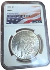 1896 $1 Morgan Silver Dollar NGC GRADED MS64