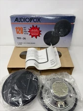AUDIOVOX TRY-36 (6”) 3-Way Stereo Speaker System 120 Watts New In Box