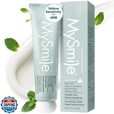 MySmile Fluoride Free Toothpaste, Nano Hydroxyapatite for Sensitive Teeth, St