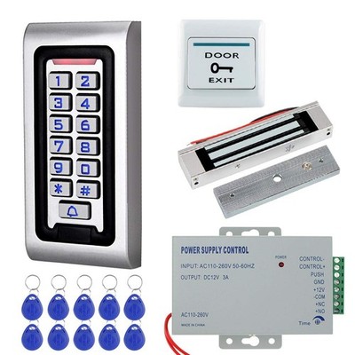 HFeng Door Access Control System Kit IP68 RFID Keypad Waterproof Outdoor + 18...