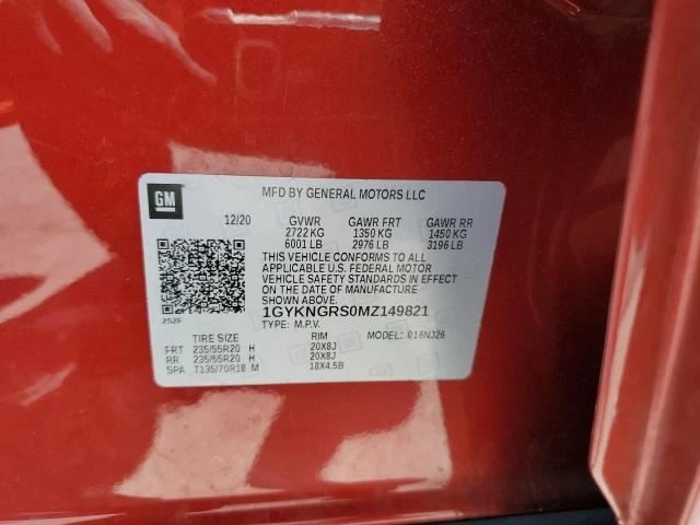 2020 2021 2022 2023 CADILLAC XT5 SET DOOR JAMB SEAL WEATHERSTRIPS - Image 3 of 4