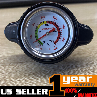 #ad High Pressure Radiator Cap w Temperature Gauge 1.8 Bar Radiator Cap $13.89