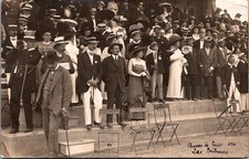 Tours France Horse Races Spectator Grandstand 1911 Edwardian RPPC Postcard 32233