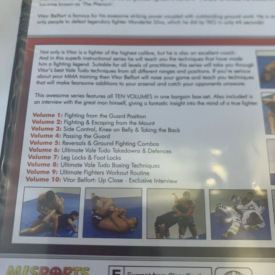 MMA . Vitor Belfort: Ultimate Vale Tudo - Instructional Box Set [DVD] - DVD NEW - Image 4 of 4