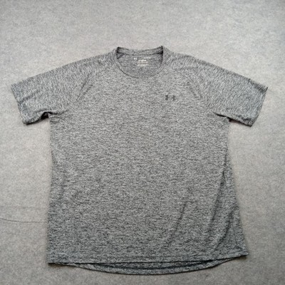 Under Armour Shirt Mens XL Gray Tech Tee Short Sleeve Athletic Training Top