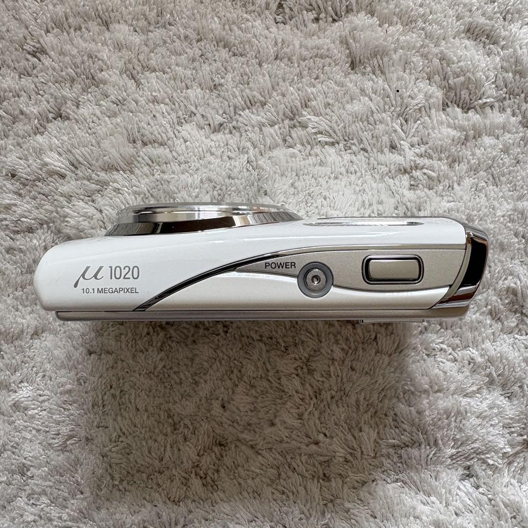 希少品【動作確認済】OLYMPUS オリンパス μ1020 レトロコンデジ 白 希少品【動作確認済】OLYMPUS オリンパス μ1020 レトロコンデジ
