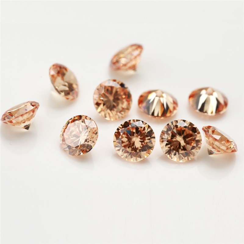 Loose Cubc Zrcona Round faceted 12mm Colored Gemstones wholesale