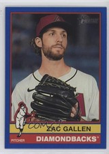 2025 Topps Heritage High Number SP Dark Blue Border Zac Gallen #450 4k8
