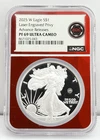 2025-W $1 American Eagle NGC PF69 UCAM Laser Engraved Privy Proof Silver Coin