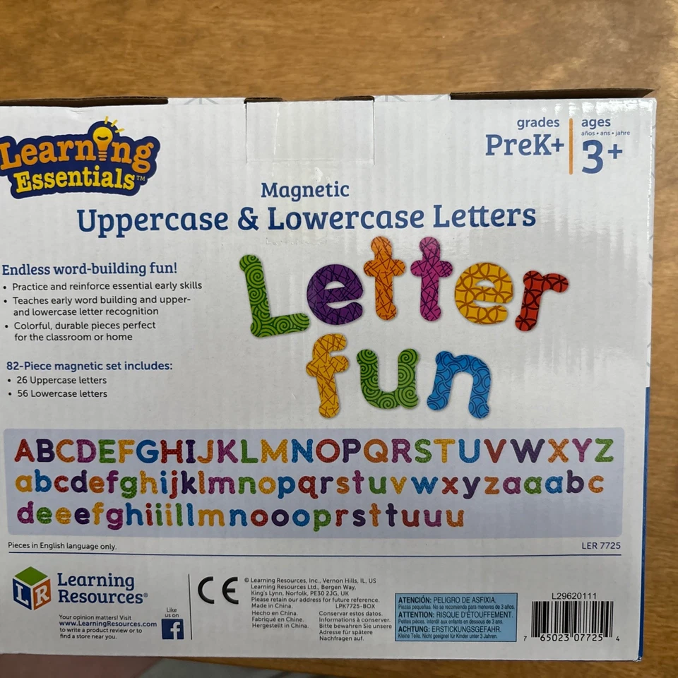 LEARNING RESOURCES MAGNETIC UPPERCASE & LOWERCASE LETTERS - Image 4 of 4