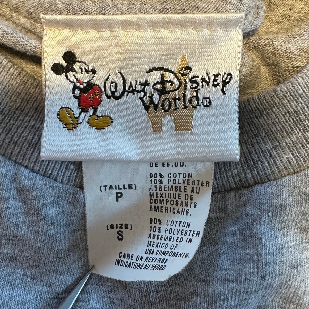Disney's Wide World of Sports Complex Athletic Dept T-Shirt Gray Blue Mens Small View 2