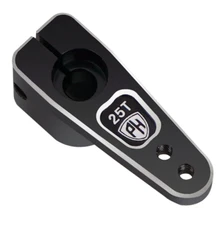 NEW Powerhobby 25T Aluminum Micro Servo Horn Fits 59MG SX107 Reef 99 Black