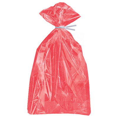 30 Stück Rubinrote Zellophantüten - Party Beute Geschenktüten