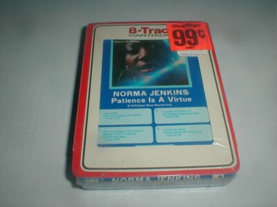 Norma Jenkins PATIENCE 8 Track Tape SEALED 1976 Female Soul Funk R&B Desert Moon