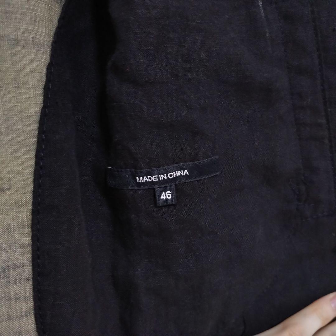 ホワイトブラウン ZIGGY CHEN SS22 フィールドシャツ スカラープリント