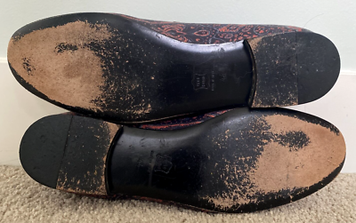 Naif Paisley Leather Loafers EU 44 US 11 Made ITALY | eBay display picture 2