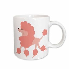 3dRose Cute Pink Poodle Mug