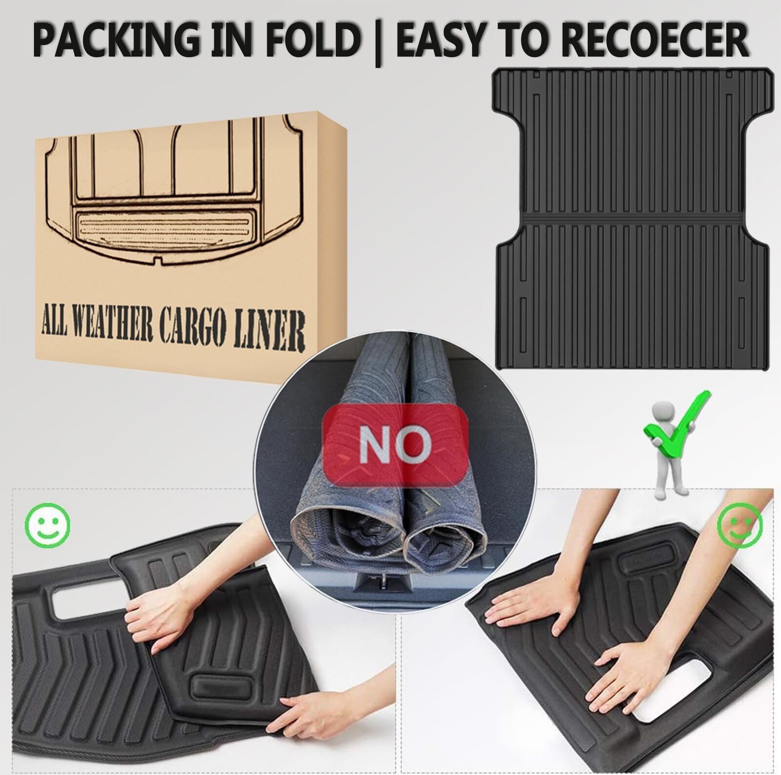 Car Floor Mats Trunk Mat Carpets Liners Rubber All Weather For 2014