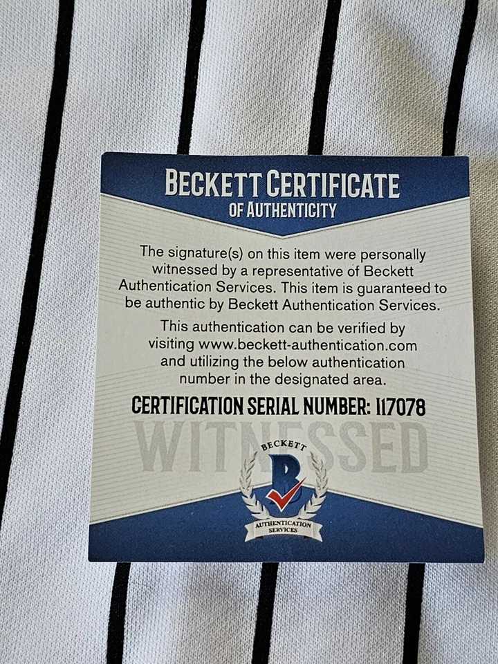 Camiseta Todd Frazier autografiada/firmada Beckett certificado de autenticidad Chicago White Sox Foto 4 de 4
