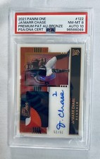 JA’MARR CHASE 2021 PANINI ONE RPA BRONZE 25/25 last print 1/1 RC MT PSA 8/10 🔥