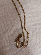 Michel Klein Goldtone Cross Necklace