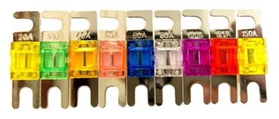 Mini ANL Fuse MultiPack 20A 30A 40A 50A 60A 80A 100A 125A 150A Auto Marine Audio