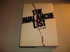 The Avalanche List by R. H. Deer (HC, 1992) SIGNED, 1st Ed, Rare