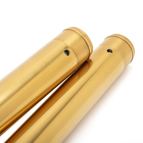 39mm Inner Fork Tubes For Harley Sportster XL 883 N L XL1200C Custom Chrome Gold - Picture 2 of 7