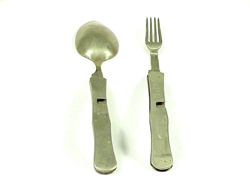 W.W. 1 Folding FORK & SPOON - Picture 2 of 5